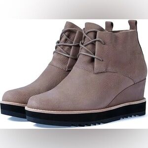 Eileen Fisher Capa Wedge Chukka Nubuck Boot NEW Size 5.5 Boho Chic Streetwear